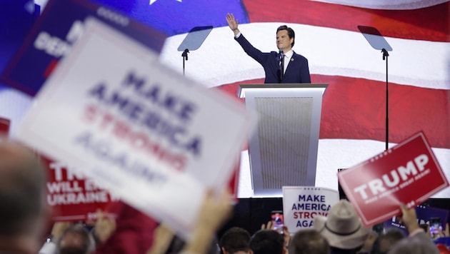 Matt Gaetz spricht beim Nominierungsparteitag der Republikaner. (Bild: AFP/Alex Wong/Getty Images)