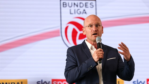 Bundesliga CEO Christian Ebenbauer spoke to the "Krone" about a possible reform of the second division. (Bild: GEPA pictures)