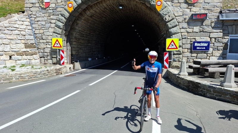 Mattersberger wagte heuer einen Angriff auf die Großglockner Hochalpenstraße und bewältigte diese in unter 70 Minuten. (Bild: zVg)