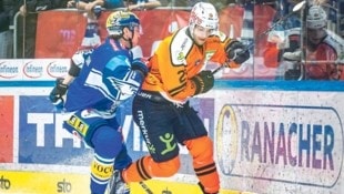 Lukas Haudum (r.) im 99ers-Dress