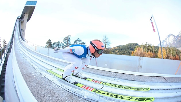 Stefan Kraft puts the finishing touches to his training at the Bergisel in Innsbruck ahead of the World Cup opener. (Bild: Birbaumer Christof)