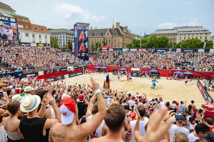 Heumarkt has become a beach hotspot in recent years.