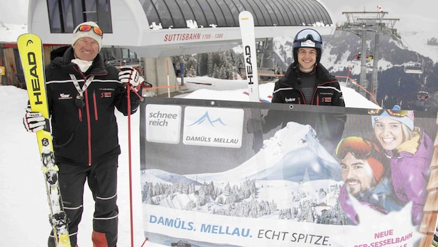 Harald de Man (left) has been coaching the Vorarlberg youth squad for several years. (Bild: Maurice Shourot)