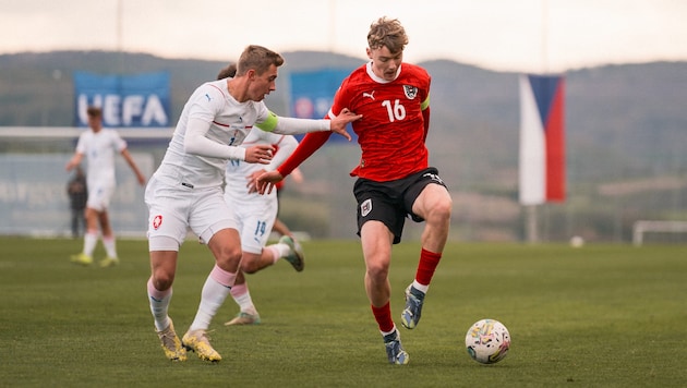 Yanik Spalt (right) moved from AKA Vorarlberg to VfB Stuttgart in September 2023. (Bild: GEPA pictures)