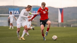 Yanik Spalt (re.) wechselte im September 2023 von der AKA Vorarlberg zum VfB Stuttgart. (Bild: GEPA pictures)