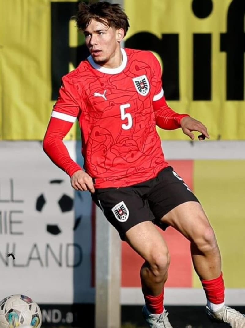 Leo Lucic from Lustenau plays for the FC St. Gallen U19 team. (Bild: GEPA)