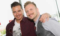 Sänger Andreas Gabalier und sein Bruder Willi Gabalier