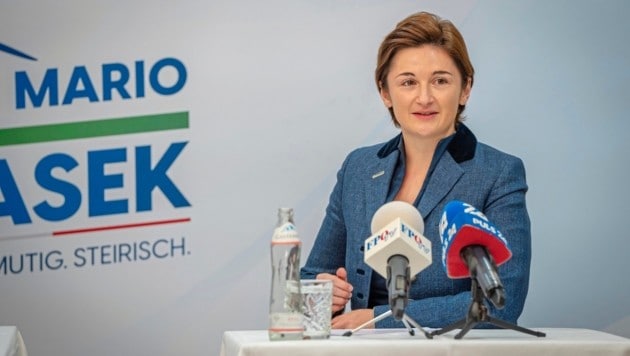 Salzburgs Landeshauptmann-Stellvertreterin Marlene Svazek (FPÖ) hofft auf ein starkes Ergebnis der Freiheitlichen. (Bild: FPÖ Stmk)