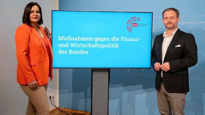 Deputy Governor Astrid Eisenkopf and SPÖ Club Chairman Roland Fürst
