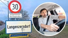 Warum diese Schild-Kombination für viele unklar ist . . .  (Bild: Krone KREATIV/zVg, stock.adobe.com)