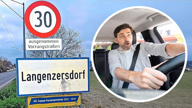 Why this sign combination is unclear to many . . . (Bild: Krone KREATIV/zVg, stock.adobe.com)