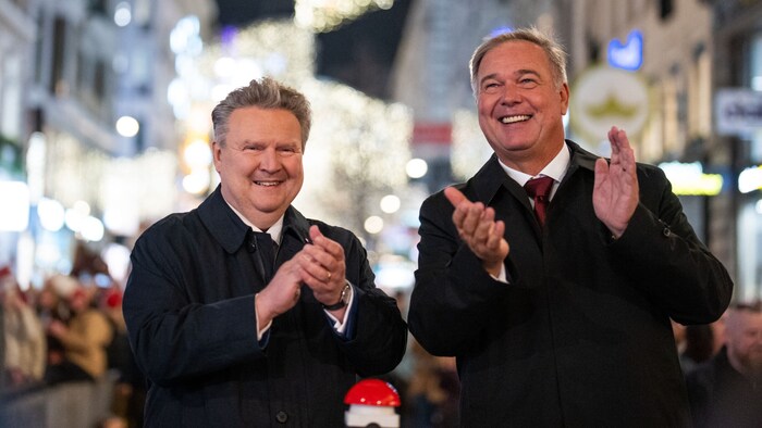 Von links: Bürgermeister Michael Ludwig und Wirtschaftskammer Wien-Präsident Walter Ruck