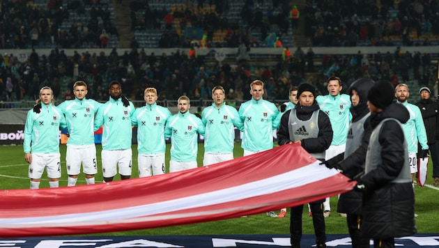 Das ÖFB-Team in Kasachstan (Bild: GEPA pictures)