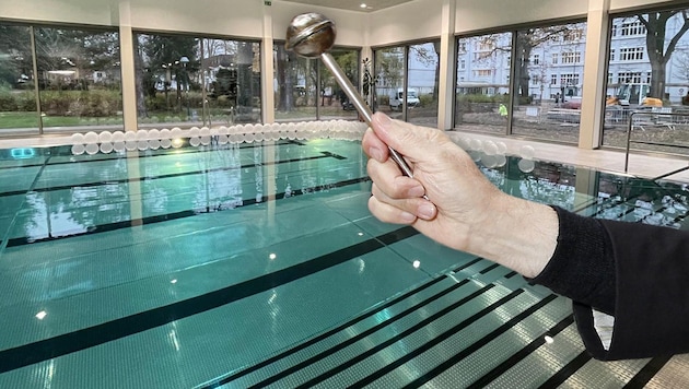 There is plenty of water in the renovated pools - but there was no room for holy water at the opening ceremony. (Bild: Krone KREATIV/zVg Tschepp M.)