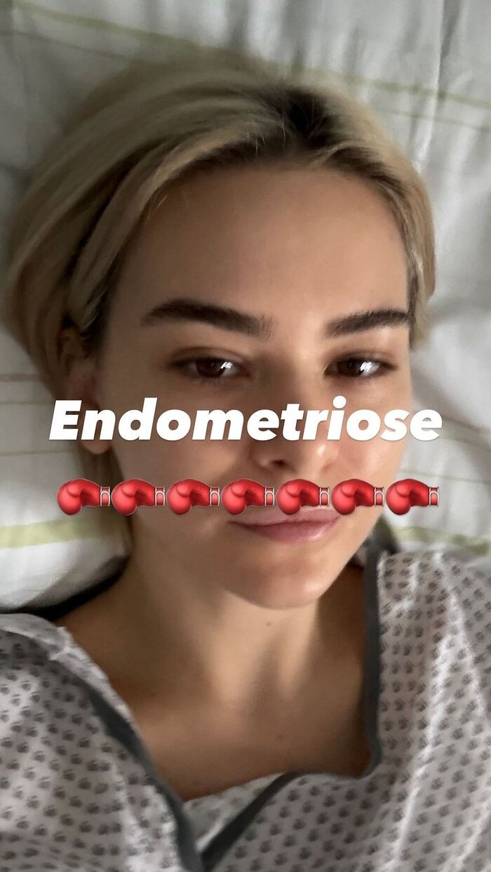 Mit diesem Foto meldete sich Mathea aus dem Spital.