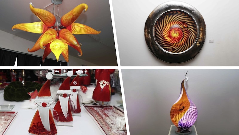 Glass art from Kuchler is multifaceted. (Bild: Krone KREATIV/Reinhard Judt)