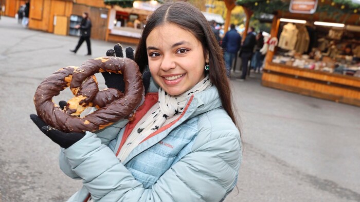 Kimei (14) from Chile was at the market for the first time