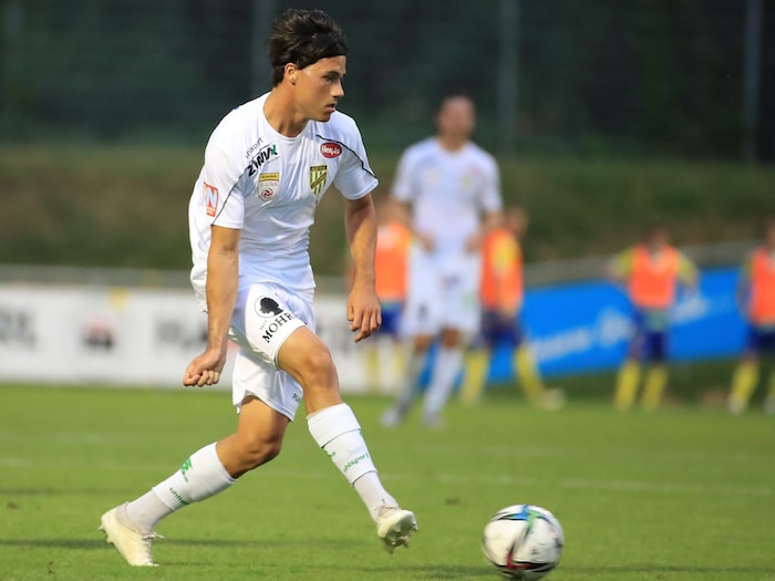 Ex-Austria Lustenau-Kicker Nicolai Bösch traf doppelt für die Lauteracher beim Sieg in Kuchl.