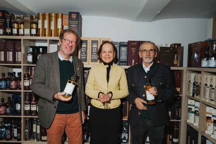 Prince and Poyer (right) with godmother Silvia Parik.