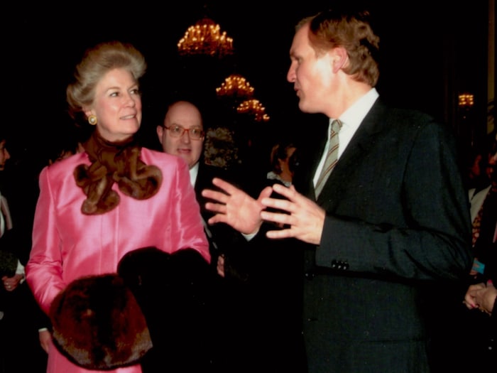Distinguished visitor: Princess Marie von und zu Lichtenstein with Klaus Albrecht Schröder 