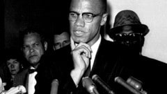 Bürgerrechtler Malcolm X auf einem Archivbild aus dem Jahr 1963 (Bild: AP)