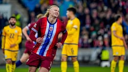 Erling Haaland jubelt. (Bild: AFP/Terje Pedersen)