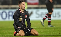 Christoph Baumgartner kann’s nicht fassen – gegen Slowenien kommt Österreich nicht über ein 1:1 ...