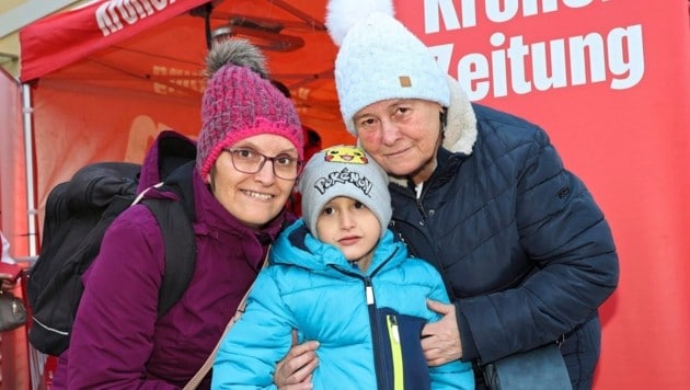 The Weber family from Knittelfeld was thrilled (Bild: Jauschowetz Christian/Christian Jauschowetz)