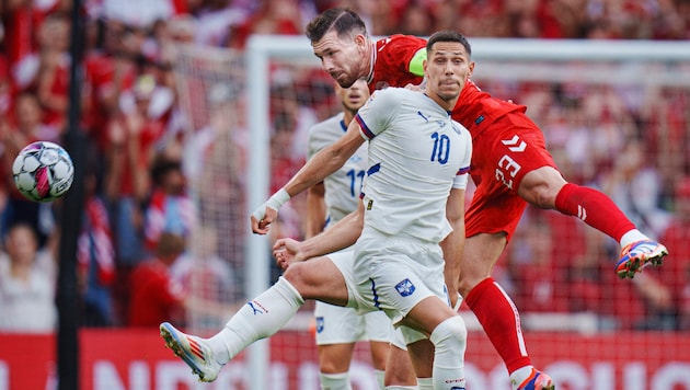 Serbia face Denmark today. (Bild: APA/AFP/Ritzau Scanpix/Liselotte Sabroe)