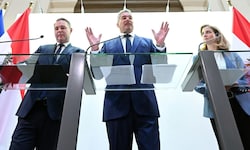 Mit ÖVP und SPÖ erlitten die zwei Säulen des Dreier-Gespanns durch das blaue Beben in der ...