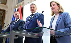 Andreas Babler, Karl Nehammer und Beate Meinl-Reisinger treffen wohl am Dienstag aufeinander.