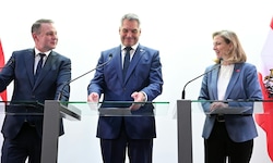 Künftiger Vizekanzler Andreas Babler? Ein Bündnis mit ÖVP (Kanzler Karl Nehammer) und NEOS ...