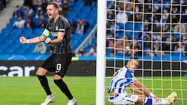 Jakob Jantscher war beim 1:1 gegen Real Sociedad der letzte Sturm-Torschütze gegen ein spanisches Team. (Bild: EPA)