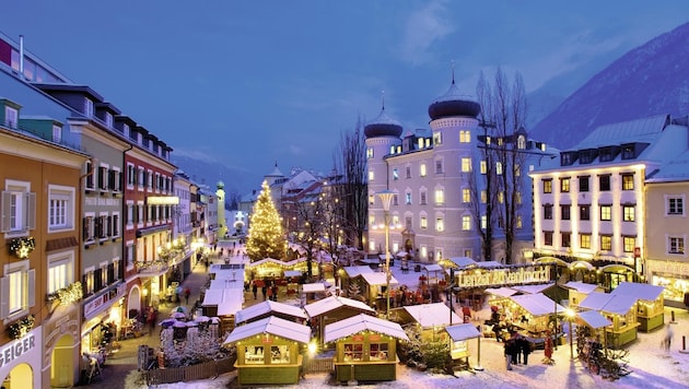 The main square in Lienz is once again transformed into a Christmas village this year. (Bild: Stadt Lienz)