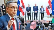 Während ÖVP, SPÖ und NEOS Koalitionsverhandlungen zur Bildung einer gemeinsamen Regierung ...