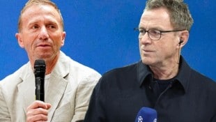 Klaus Mitterdorfer und Ralf Rangnick (Bild: GEPA, krone.at-mrgrafik)