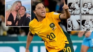 Sam Kerr (Mitte) und Kristie Mewis erwarten ein Kind. (Bild: AP/Rick Rycroft, instagram.com/samanthakerr20)