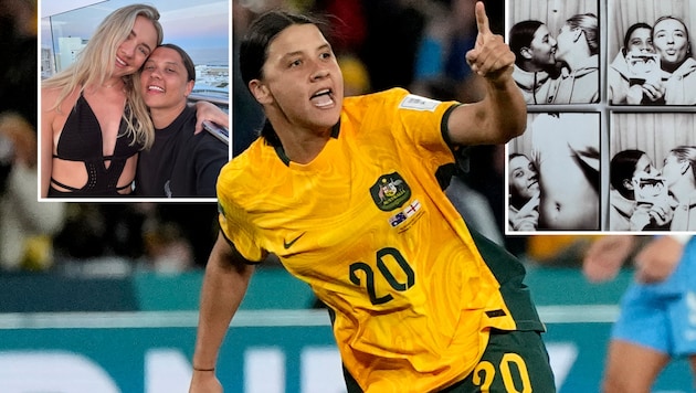 Sam Kerr (Mitte) und Kristie Mewis erwarten ein Kind. (Bild: AP/Rick Rycroft, instagram.com/samanthakerr20)