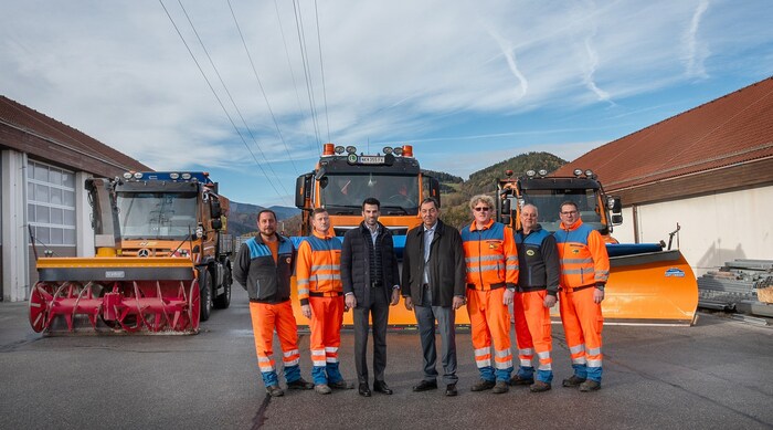 Das Team der Straßenmeisterei Gloggnitz ist perfekt auf den ersten Schneefall vorbereitet.