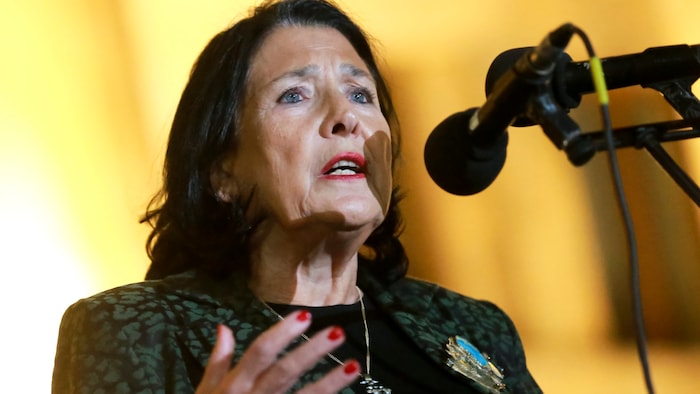 Symbolfigur des Widerstands: Ex-Präsidentin Salome Surabischwili