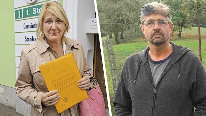 Helga Krismer und Martin Kratky machten sich für die grüne Wiese stark.