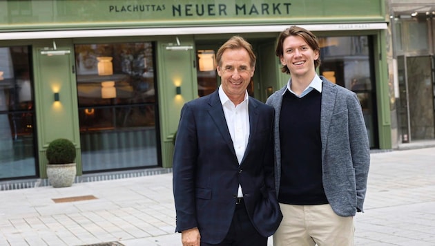 Mario Plachutta and his son Christoph (Bild: Starpix/ Alexander TUMA)