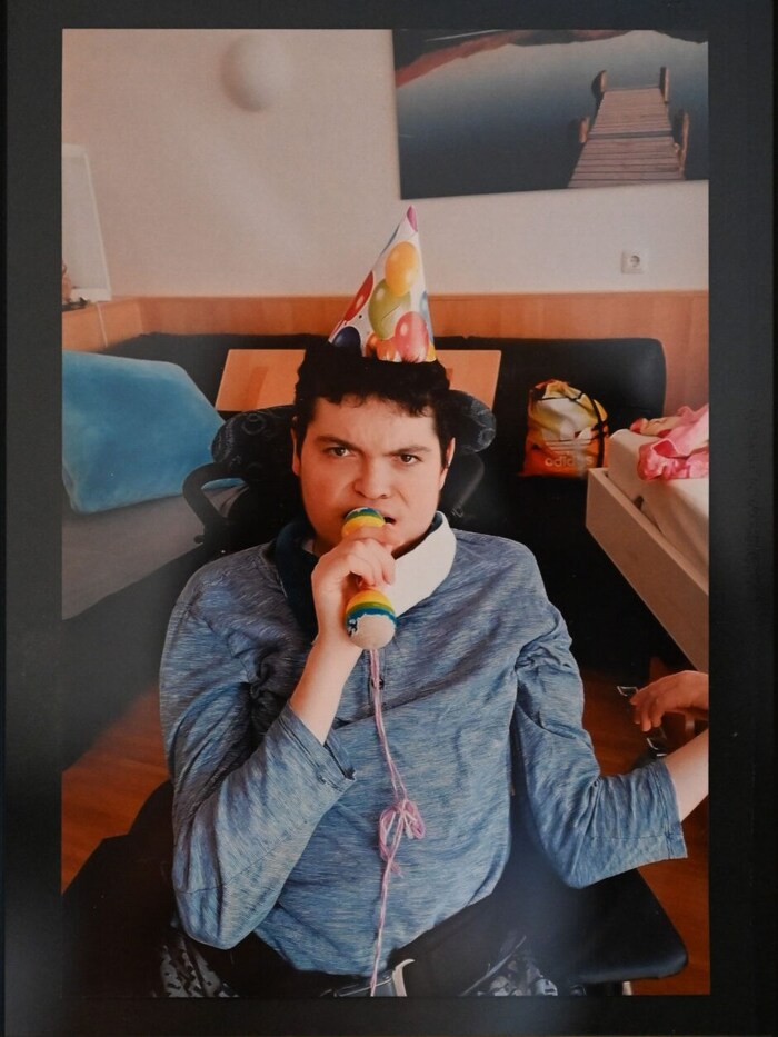 Martin is happy and laughing most of the time