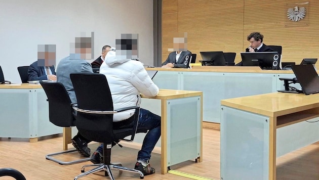 The boss of a transport company and the crane operator had to take their seats in court in Innsbruck. (Bild: Stegmayr Markus/Krone KREATIV)