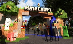 So könnte der Eintritt in einen der geplanten „Minecraft“-Freizeitparks einmal aussehen.