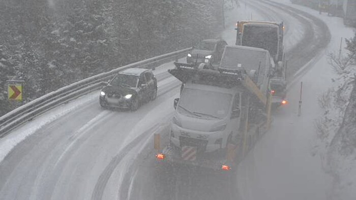 Snow on the Fernpass.