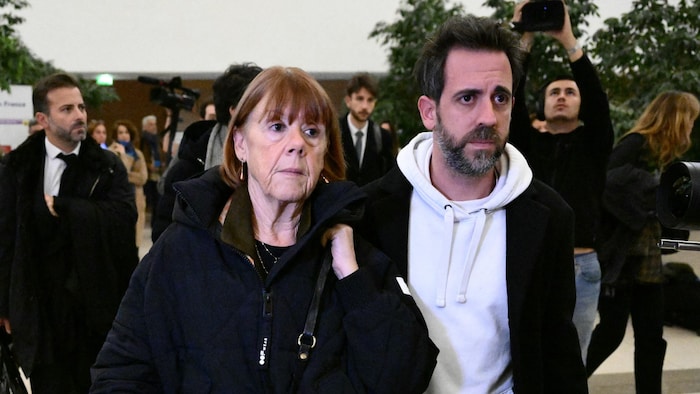 Gisèle Pelicot with her son Florian