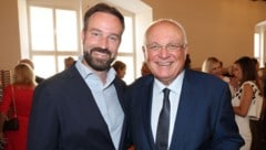 Beim Festspielempfang im Sommer: Stefan Schnöll und Franz Schausberger (Bild: Land Salzburg / Franz Neumayr)