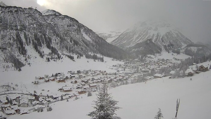 Lech hat sich bereits in ein Schnee-Eldorado verwandelt.