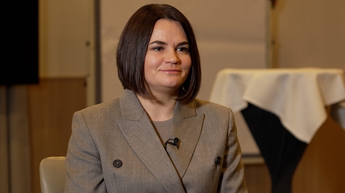 Im krone.tv-Interview mit Nina Coloini-Lutz spricht Tichanowskaja unter anderem über die ...